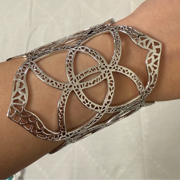 Kendra Scott Silver Intricate Cuff Bracelet - Picture 4 of 6